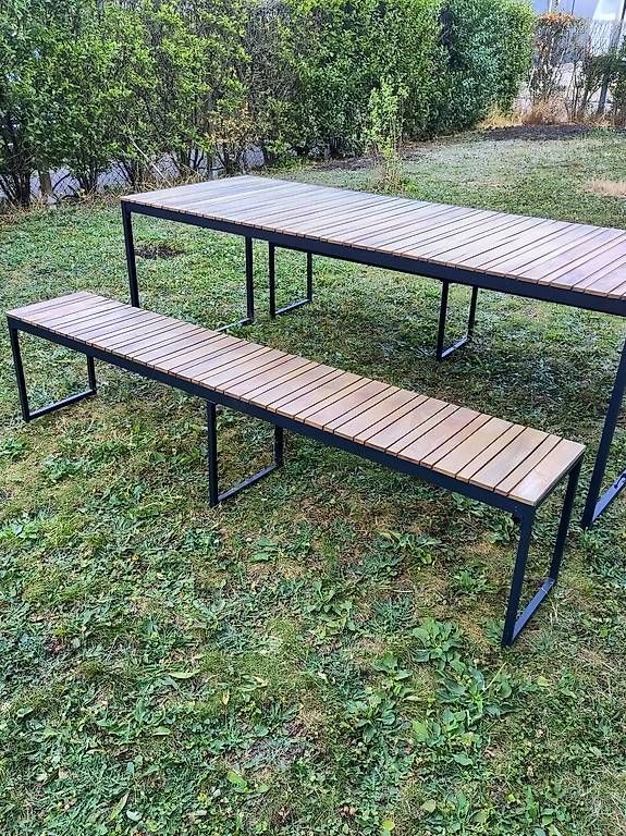 Tavoli: Table extérieure Giardimo Davao  table 210 cm + 2 bancs – Usato da Gland venduto da cholletk01