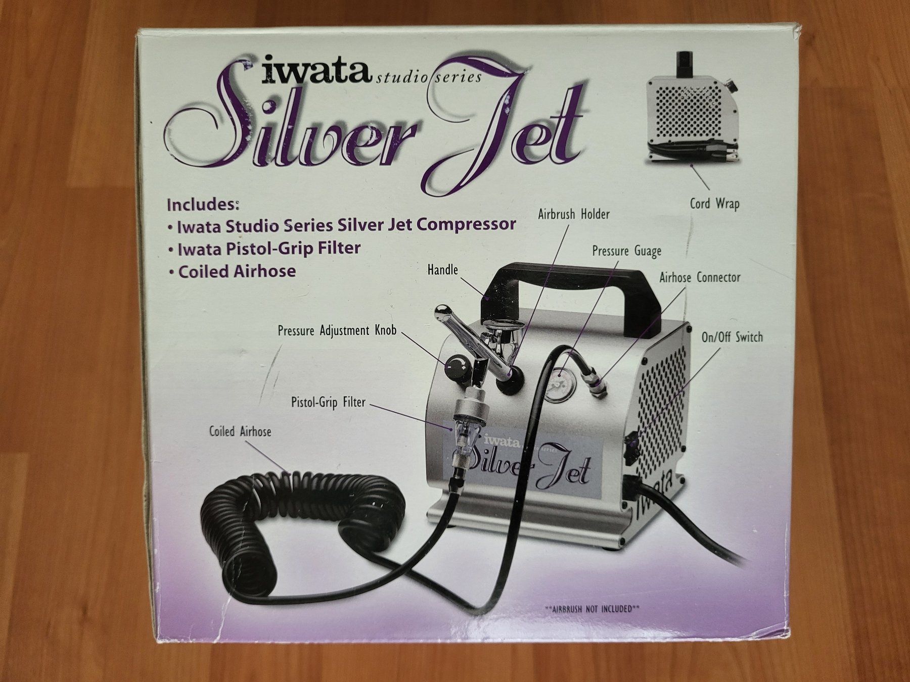 Tutti gli attrezzi: NEUER iwata studio Airbrush Kompressor - Silver Jet IS-50 – Nuovo e nell'imballaggio originale da Jonen venduto da Nabla31415 4