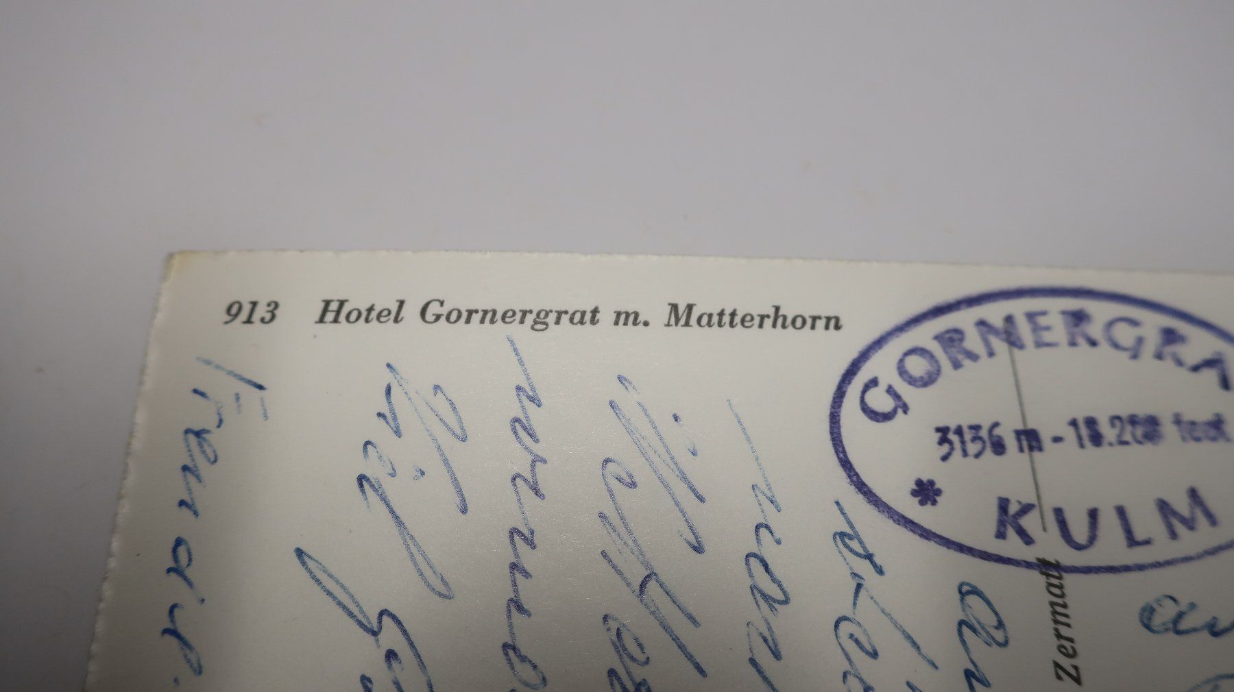 Cartoline postali: Hôtel Gornergrat m. Matterhorn  1963 – Usato da Cormoret venduto da Pascalll2001 6