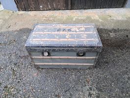 Antike Schatztruhe Vintage Shabby Chic Deko Truhe