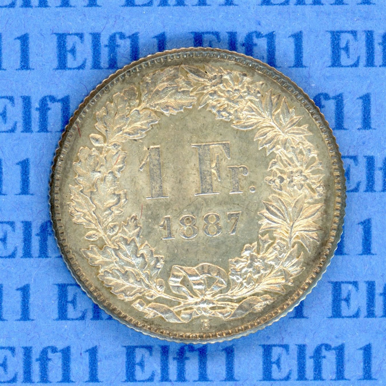 Tutti le monete: CHF___1.00 1887 -stgl 1 Franken – Nuovo (secondo la descrizione) da Widnau venduto da Elf11