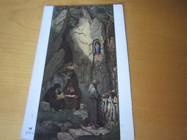 No 15 Antike Postkarte 3 Einsiedler in einer Grotte