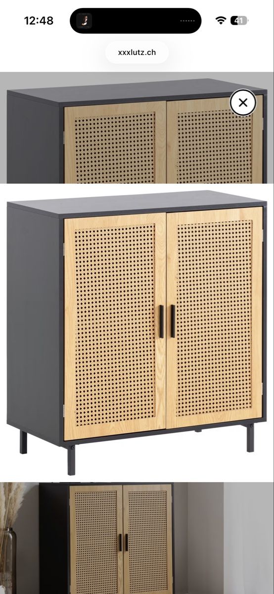 Pfister Kommoden: Schwarze Kommode mit Rattan, top Zustand – Gebraucht aus Zürich von lis_2v55 3