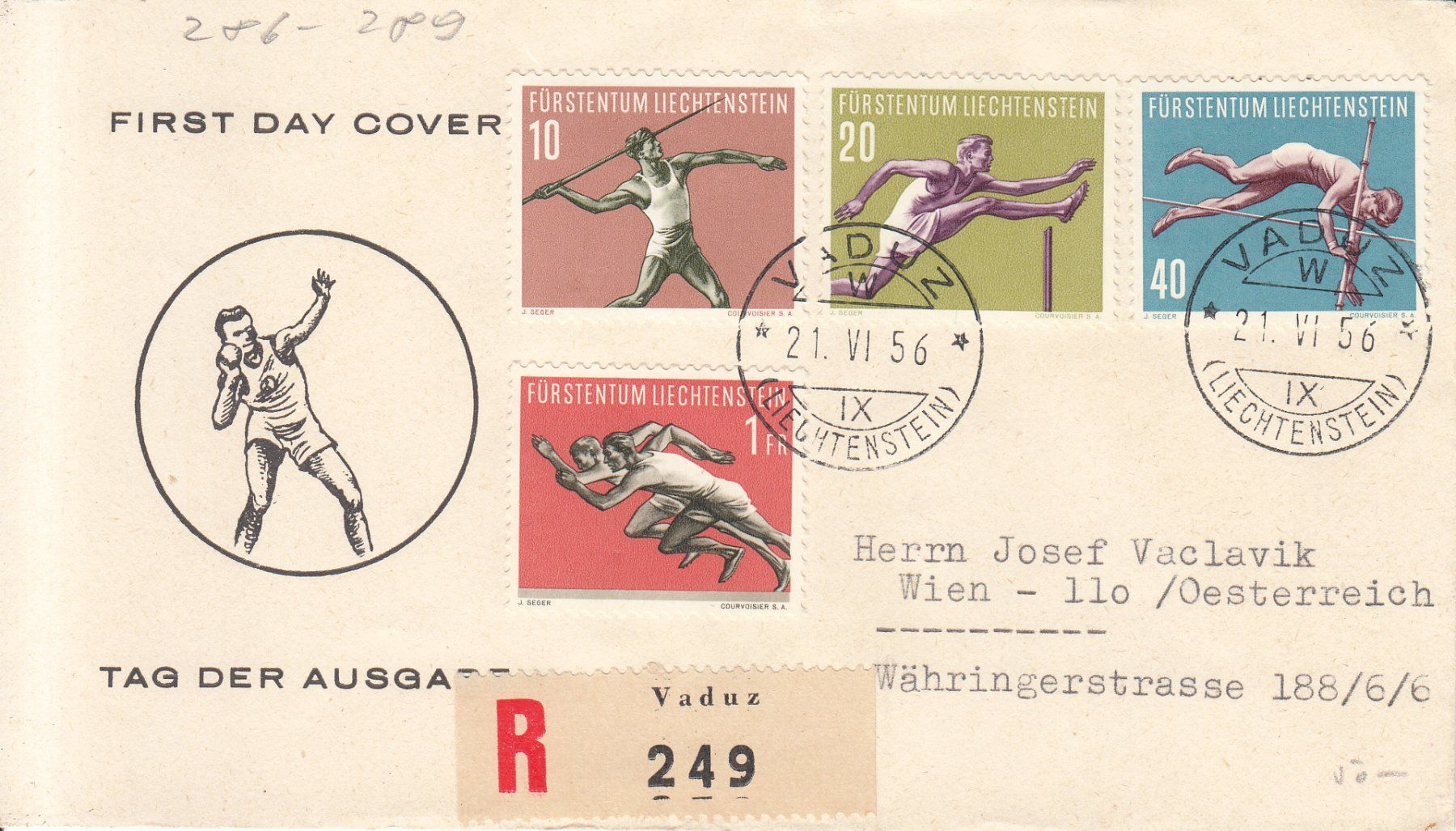 Tutti i francobolli: LBK 286 - 289 FDC – Usato da Bürglen TG venduto da StampGraf