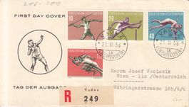 LBK 286 - 289 FDC