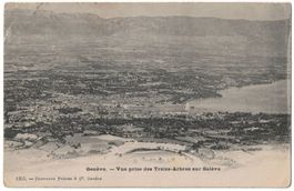 Genève, vue prise des Treize-Arbres sur Salève circulée 1903