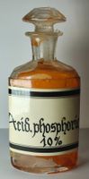 Seltene Apothekerflasche Acid Phosphoricum 10% Um 1900 15cm