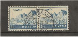 WALLISELLEN 03.12.43 auf Zu#F34 Mi#394 (Paar) Vollst. [15B3]