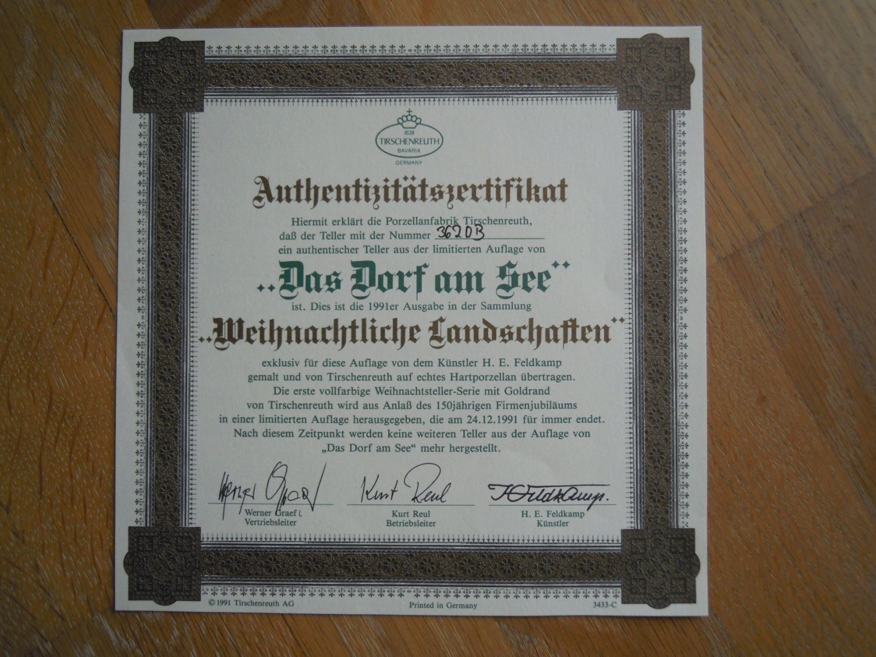 Piatti: Sammelteller TIRSCHENREUTH Bavaria – Nuovo (secondo la descrizione) da Münsingen venduto da Sternsaphir64 4