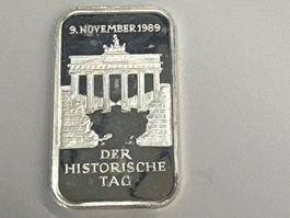 1 Unze Silber 9. November 1989 DER HISTORISCHE TAG