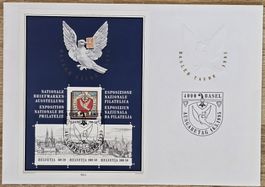 Luxus-Bogen "Basler Taube" mit Ersttagsstempel 1995