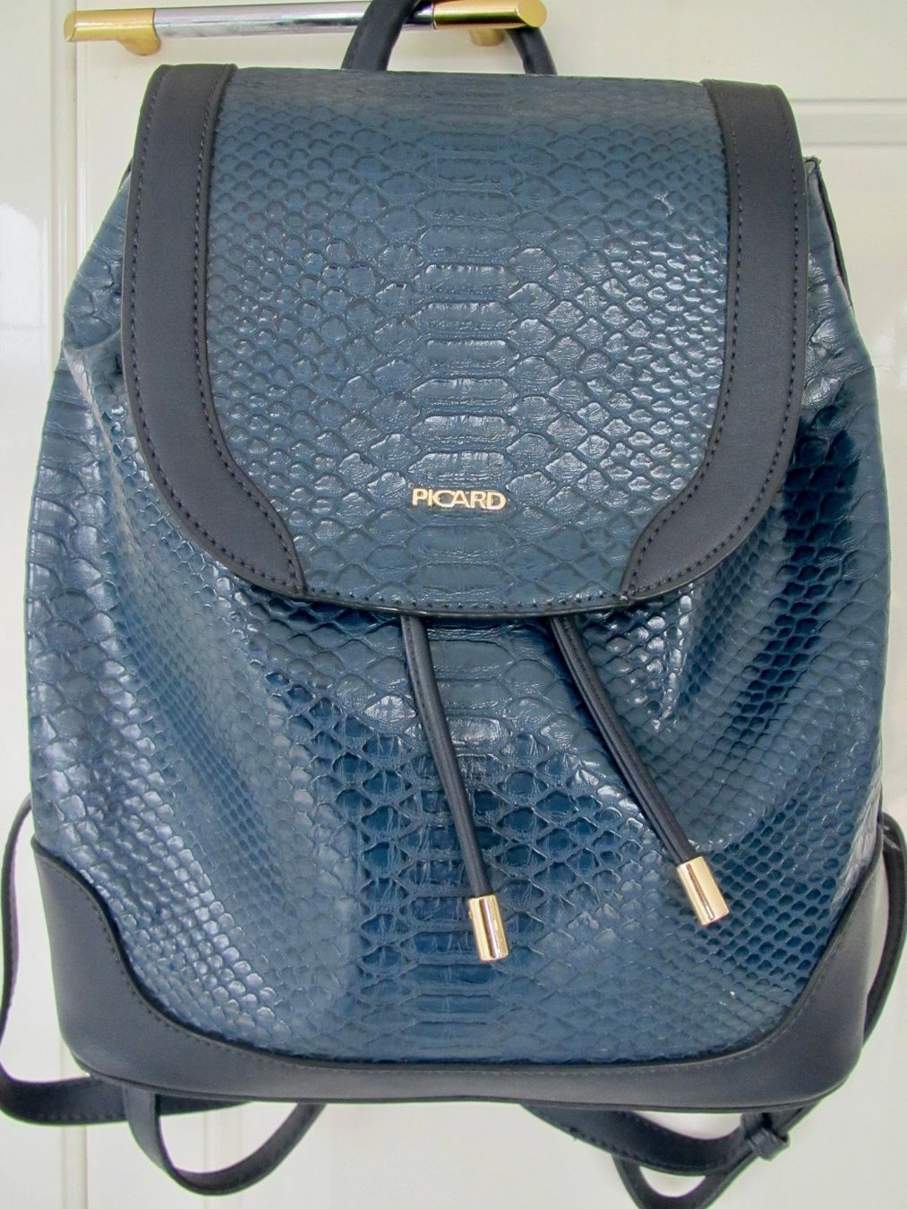 Picard Sacs à dos: SAC A DOS PICARD CUIR BLEU FONCE – D'occasion à Murten par Selliot 1
