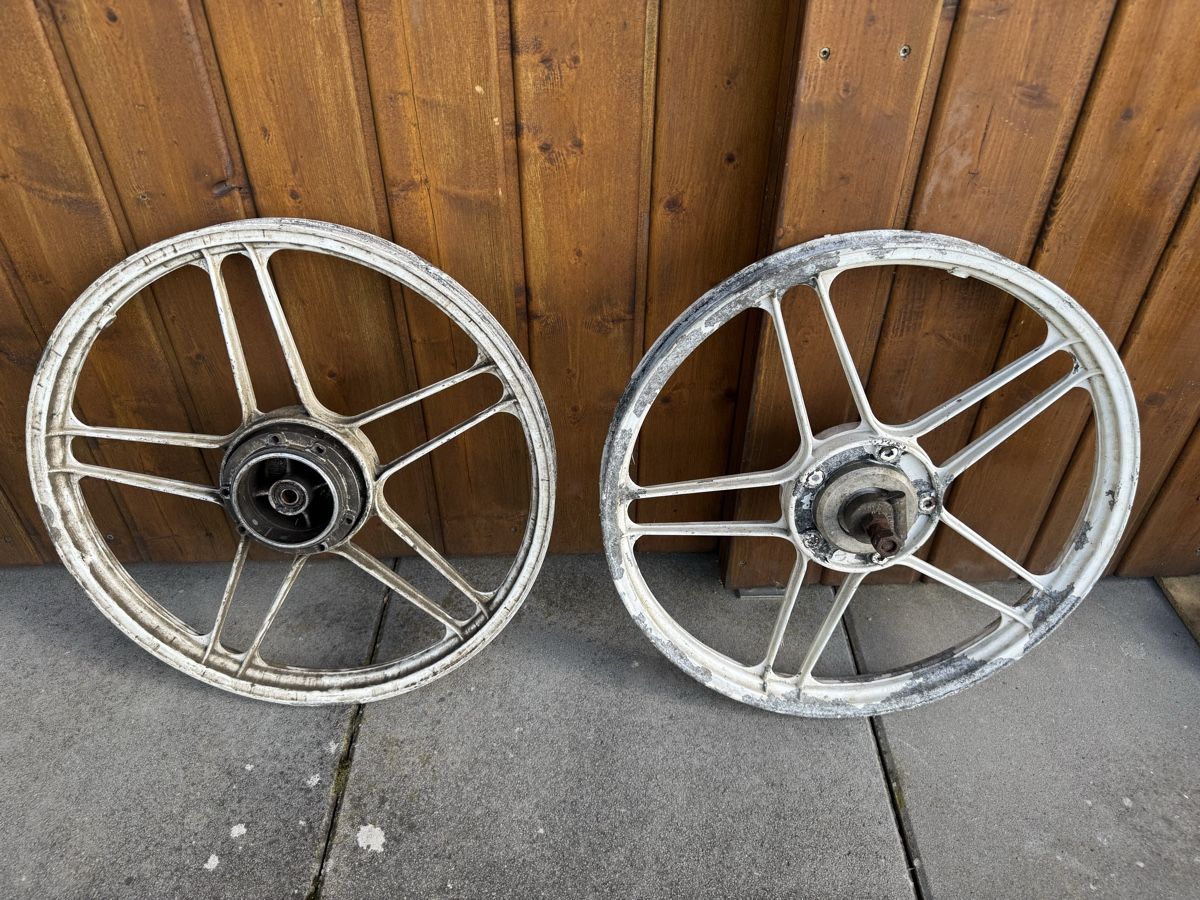 Puch Mofas: Puch Maxi Gussfelgen Radsatz Weiss – Gebraucht aus Glashütten von Schraubermeisterz 5