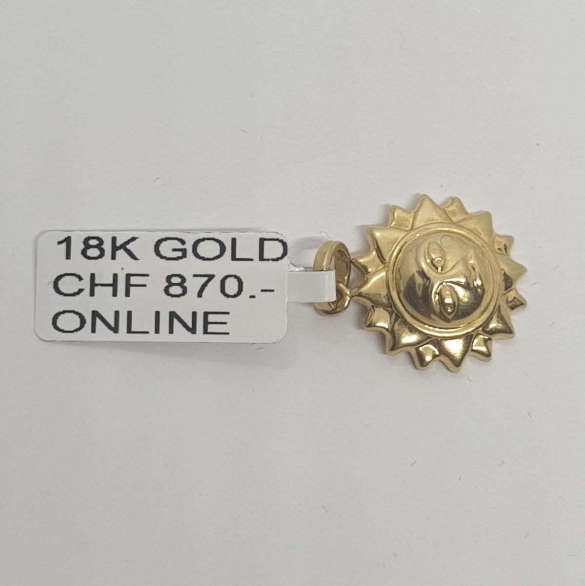 Ciondoli: Echt 18K Gold - Sonne Anhänger – Usato da Luzern venduto da Goldhaus-Luzern 2