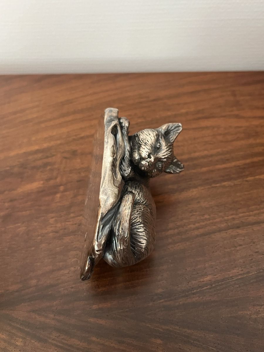 Statuette: Silber 925 Katze signiert – Usato da Giffers venduto da uhlenhaut 5