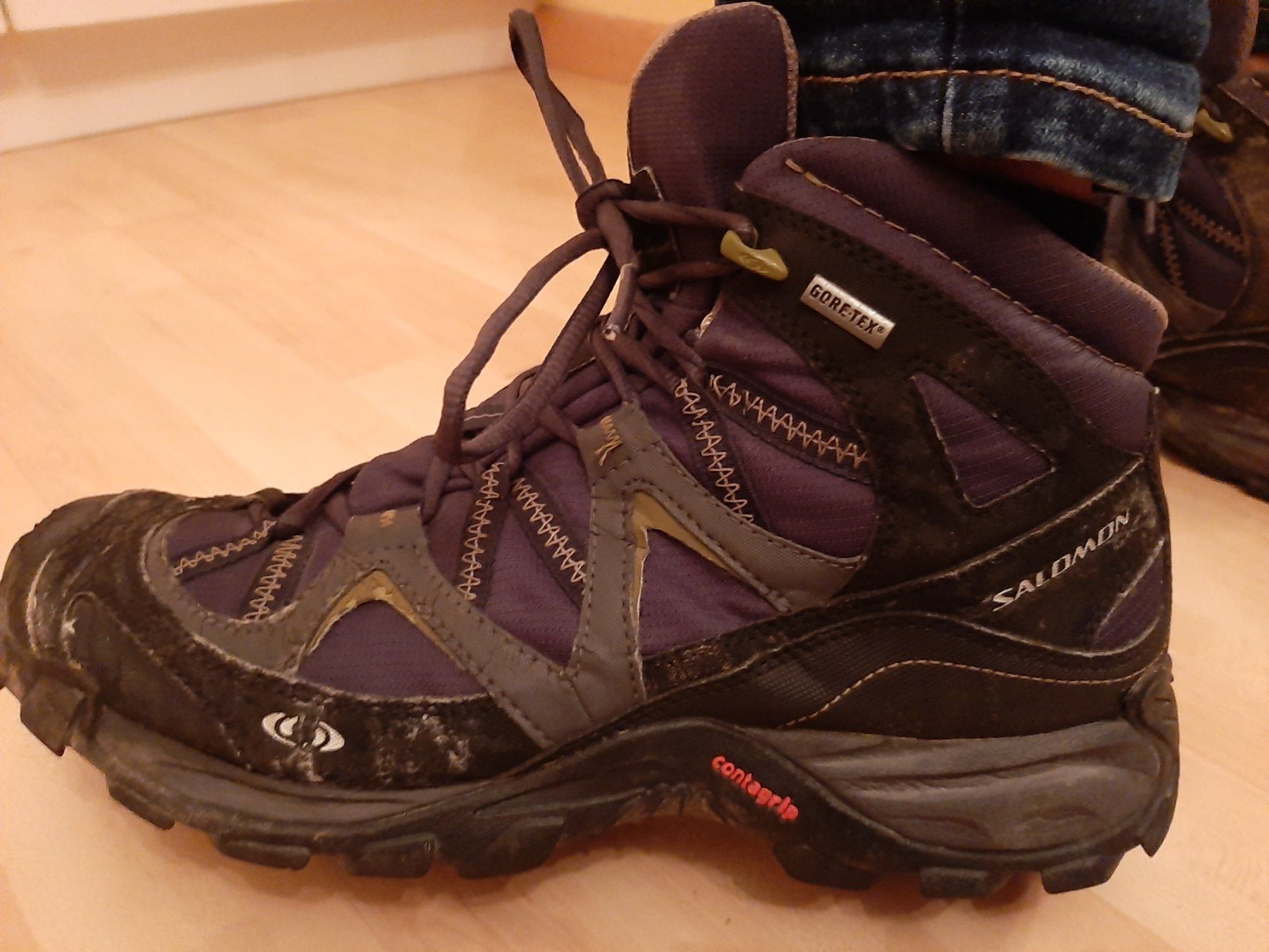 Salomon Herrenschuhe: SALOMON Wanderschuhe Schuhe Trekkingschuhe Bergschuh GoreTex – Gebraucht aus Wilderswil von SFSw 4