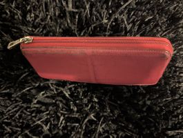 Portefeuille / porte-monnaie rouge Longchamp – vintage
