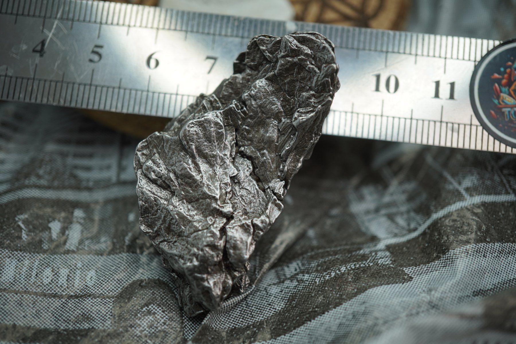 Minerali & Pietre curative: Cielo   Eisen Meteorit  Argentinien   26.01g – Nuovo e nell'imballaggio originale da Eschenbach SG venduto da topstone 7