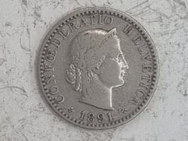 20 rappen 1891