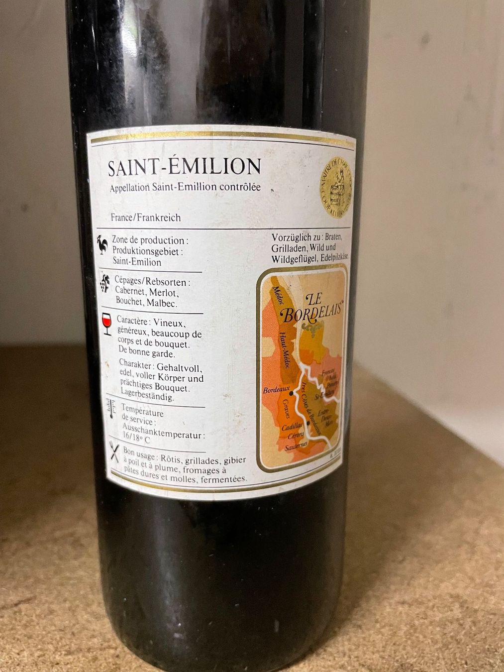 Wein: Castenet Saint-Emilion -  Grand Cru 1979 – Neu (gemäss Beschreibung) aus Lyss von Katai 2