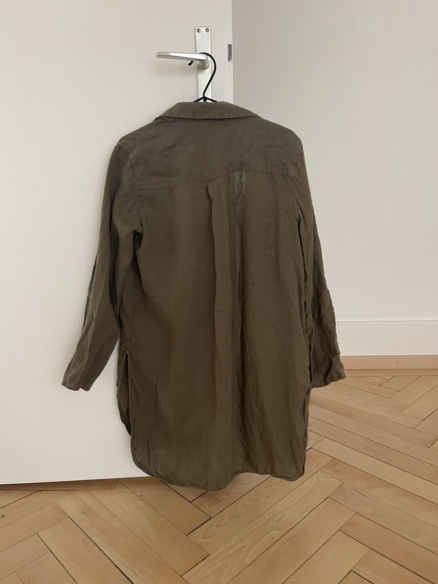 Massimo Dutti Blusen: Massimo Dutti 100% Leinen Shirt Braun/Olive – Neu (gemäss Beschreibung) aus Zürich von flo_8x2x 2