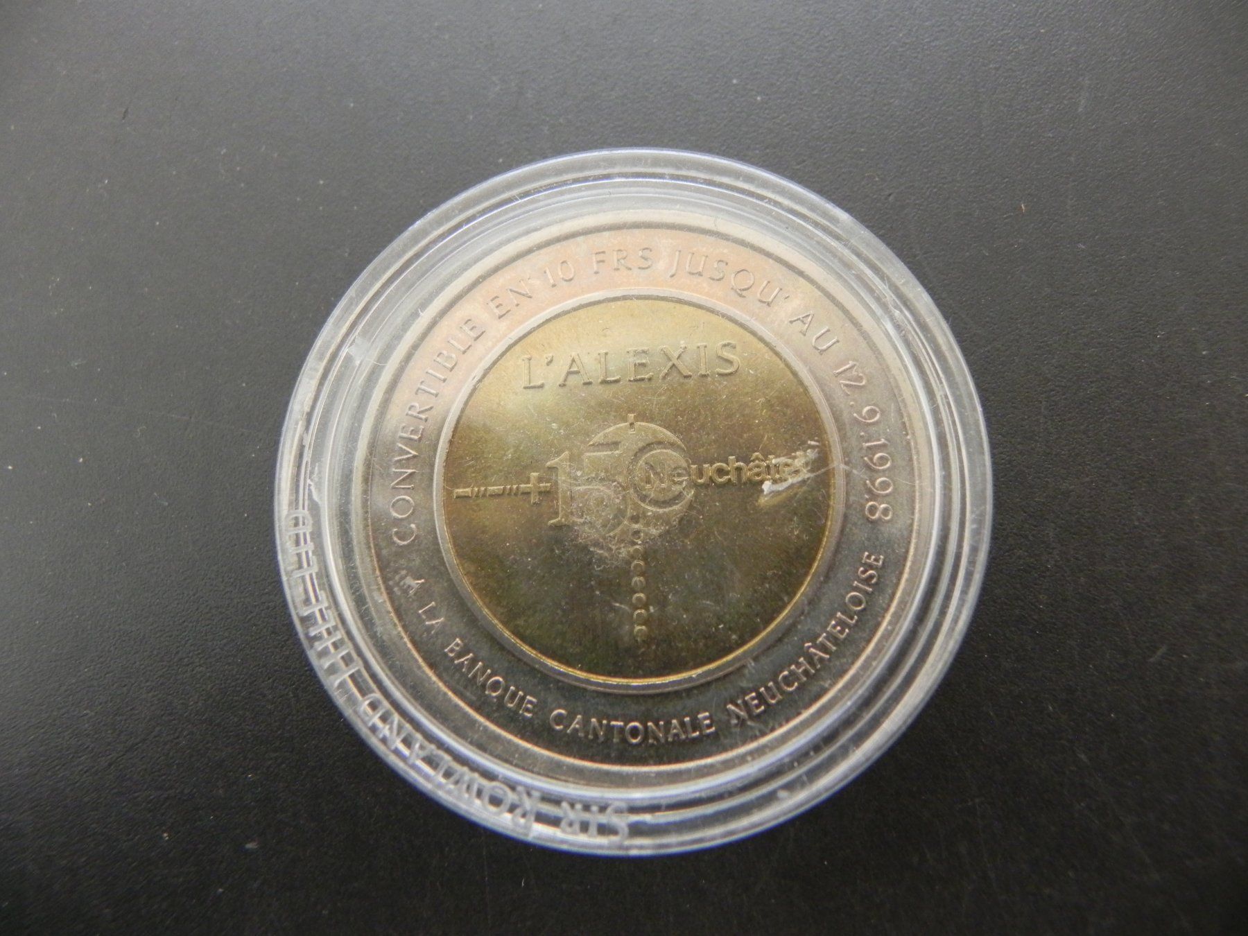 Medaglie: Neuchâtel 1 Alexis 1998 - 10 Francs – Usato da Biel/Bienne venduto da Gogolozi