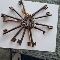 Schlüsselbund Alt 13 Stk. gebraucht