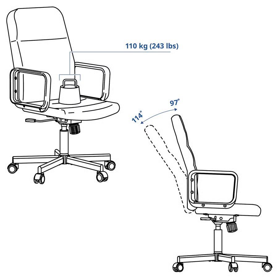 Ikea Sedie: RENBERGET Drehstuhl – Usato da Zürich venduto da ann_6gcx 3