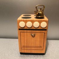 2.- Fr. !!❗alter Kochherd - Holz + Krug, Puppenstube