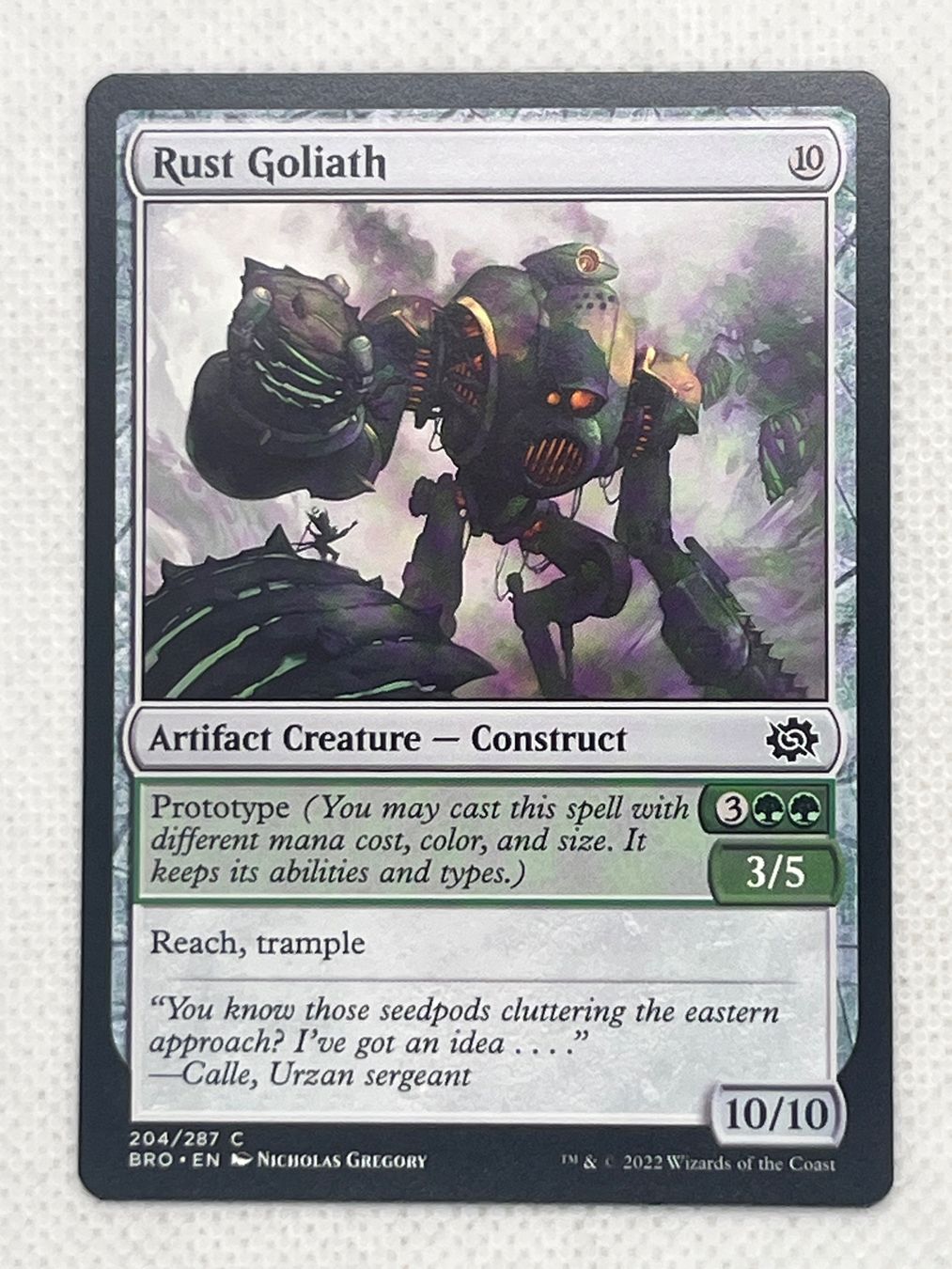 Magic The Gathering Carte collezionabili: Magic The Gathering: Rust Goliath – Usato da Hinterkappelen venduto da Kim1992