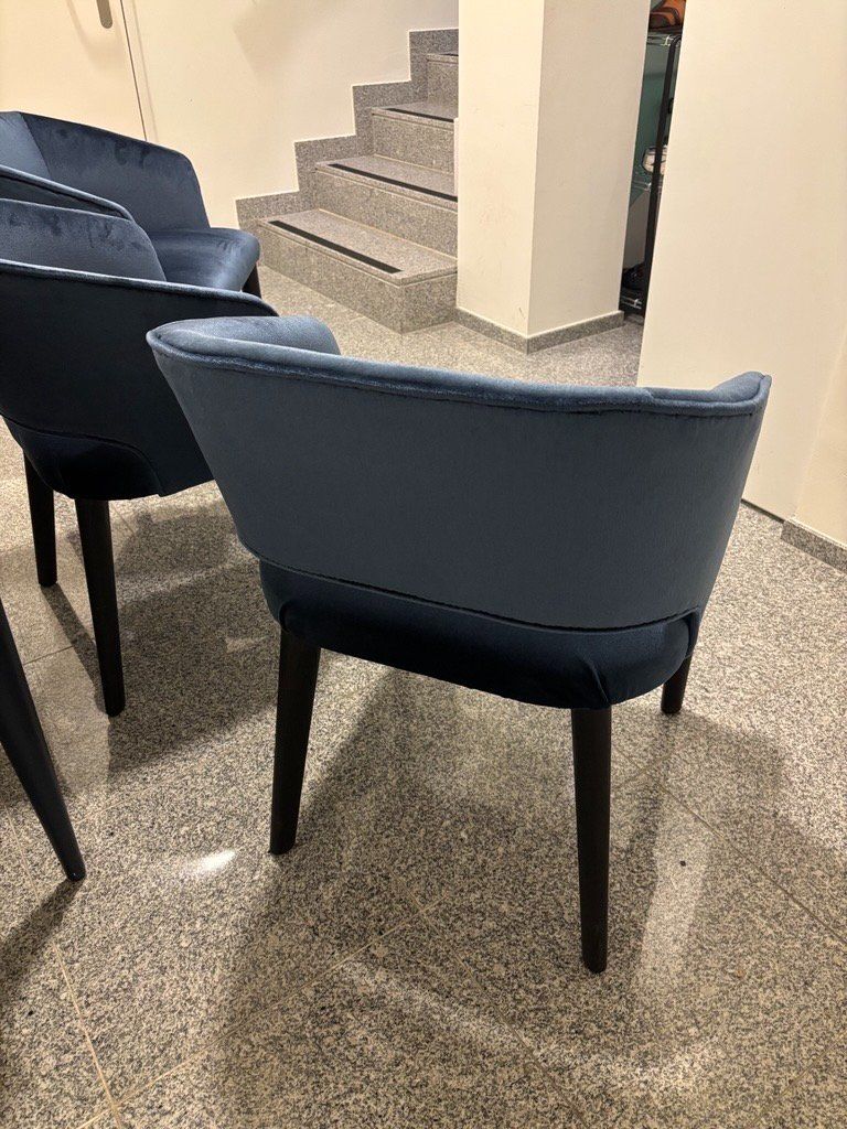 Sedie: Drei blaue Stühle - Einzelanfertigung – Usato da St. Gallen venduto da Watchinstitut 2