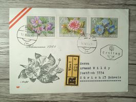 TR45 Enveloppe + Timbre Autriche 1964