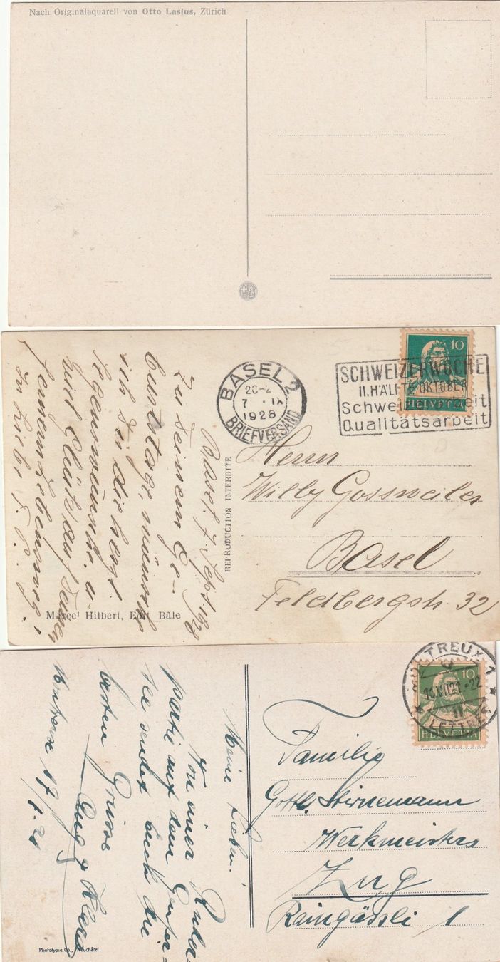 Cartoline postali: 15 verschiedene alte Ansichtskarten Schweiz – Usato da Rupperswil venduto da Ema10 1