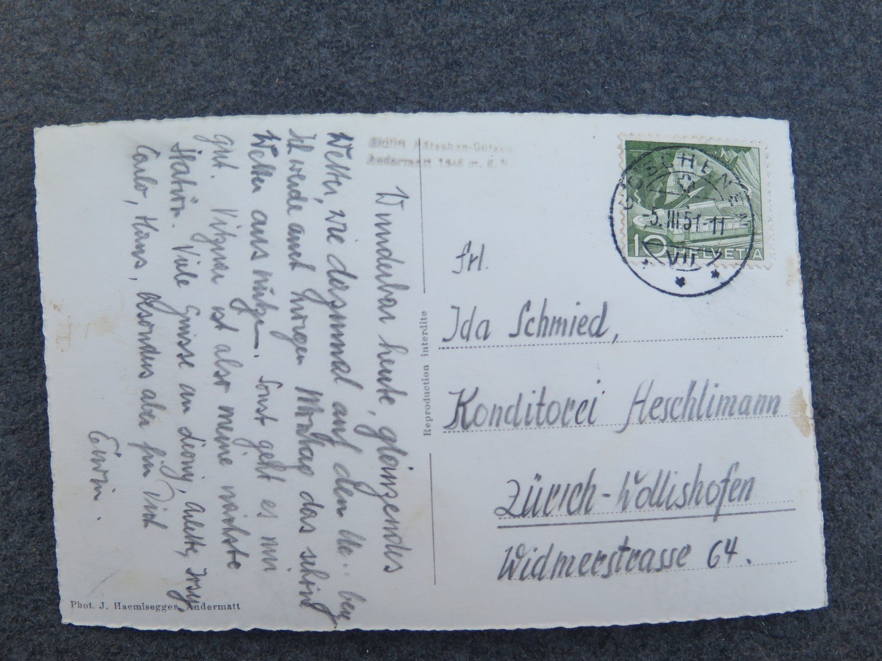 Cartes postales: ANDERMATT - NÄTSCHEN-GÜTSCH - SKILIFT – D'occasion à Wittenbach par lipasal 1