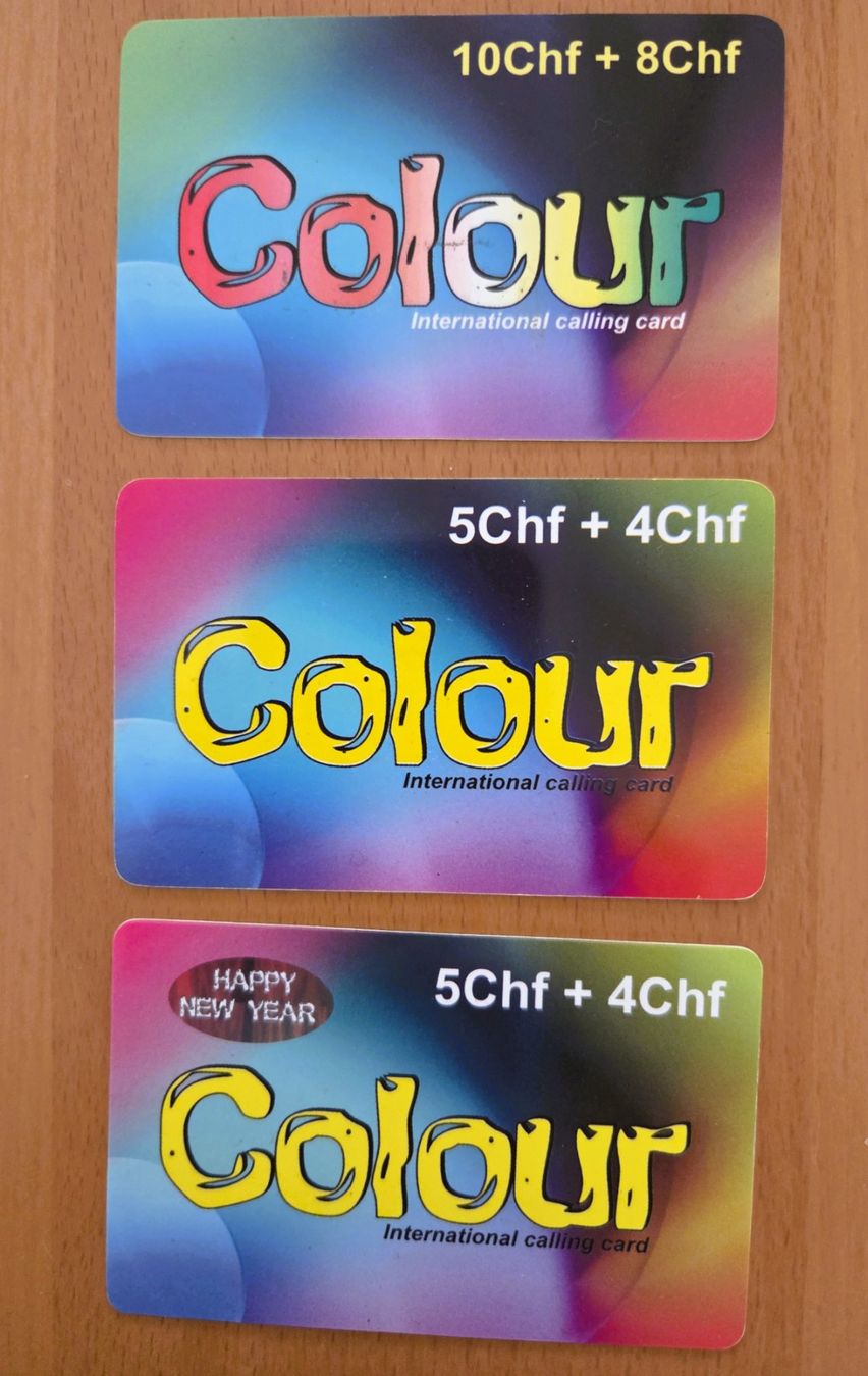 Schede telefoniche: DIVERSE - PREPAID - SCHWEIZ – Usato da Brüttisellen venduto da Nighttrain