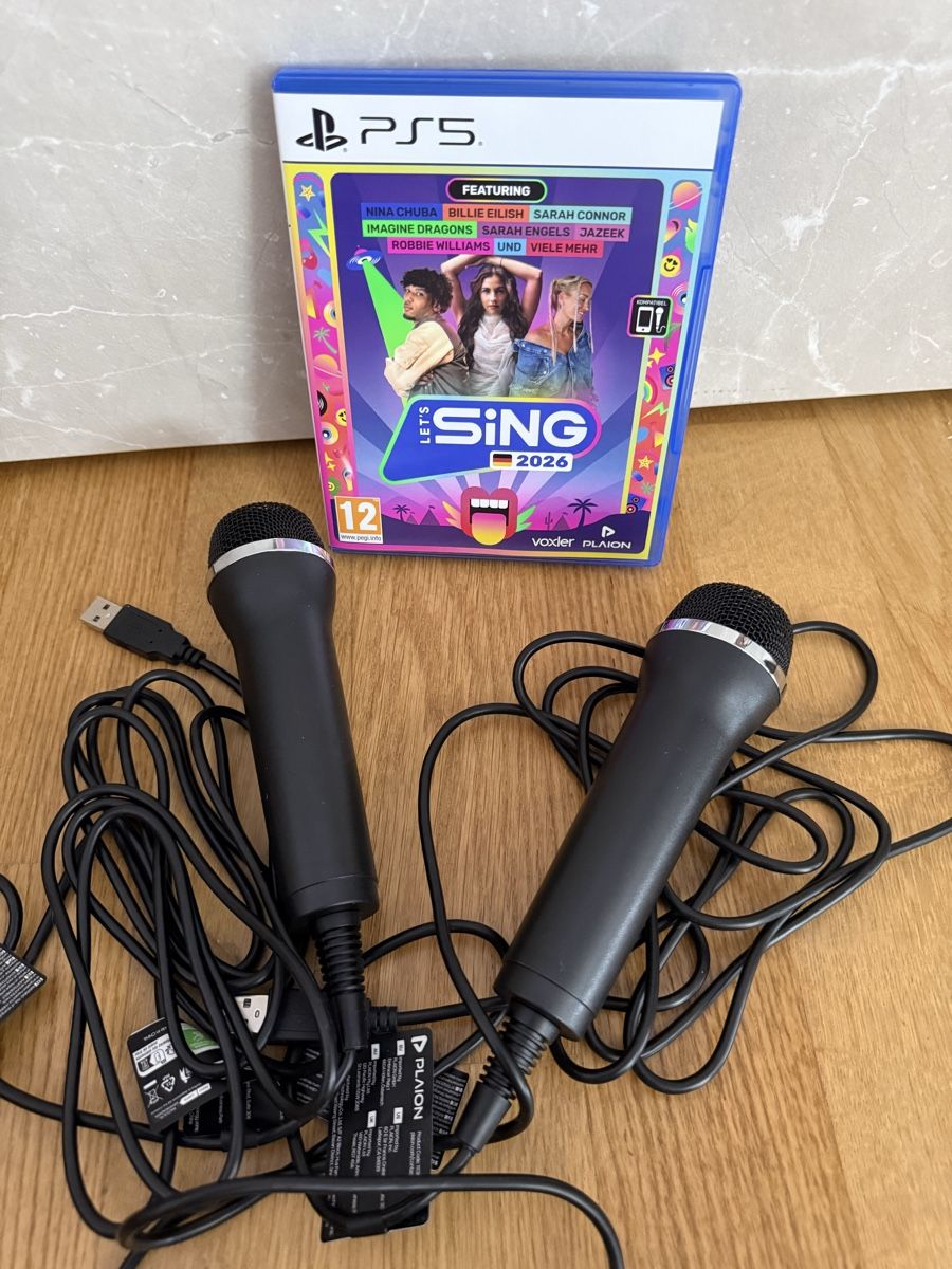 Sony Spiele: Let's Sing 2026 PS5 Spiel mit 2 Mikrofonen – Neu (gemäss Beschreibung) aus Oberbüren von ste_g6x5