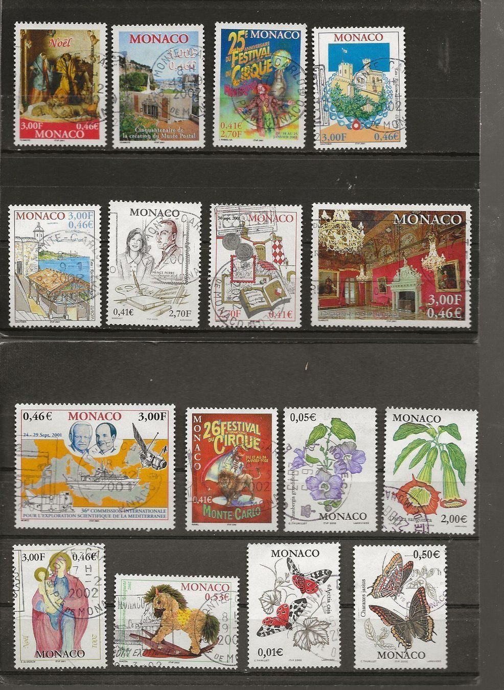 Tutti i francobolli: Monaco lot oblitérés 02 1999 ... – Usato da Sion venduto da PierreP01 1