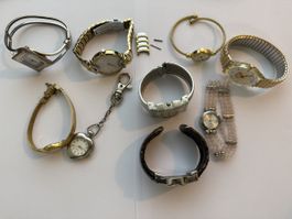 Uhren Konvolut 8 Damenarmbanduhren diverse Marken gemischt