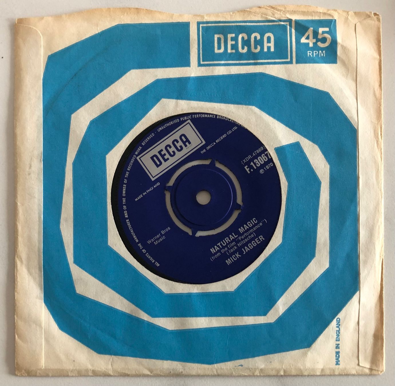 Dischi in vinile: THE ROLLING STONES / MICK JAGGER - MEMO FROM TURNER – Usato da Poliez-Pittet venduto da Newtown-Records 1