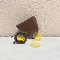 Vintage Kamerazubehör: Gelbfilter mit Etui, Top Zustand!