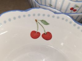 🍧🍨Eis ❄️Eis Schälchen mit Kirschen-Muster 🍨🍧🍒