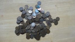 Lot d'env. 150 pièces de 2 centimes 1948-1970