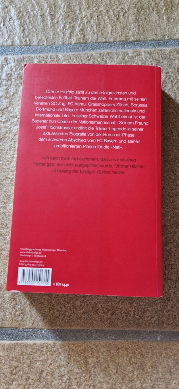 Libri: Ottmar Hitzfeld Biographie, Josef Hochstrasser – Usato da Oberdorf BL venduto da Eselsohr21 1