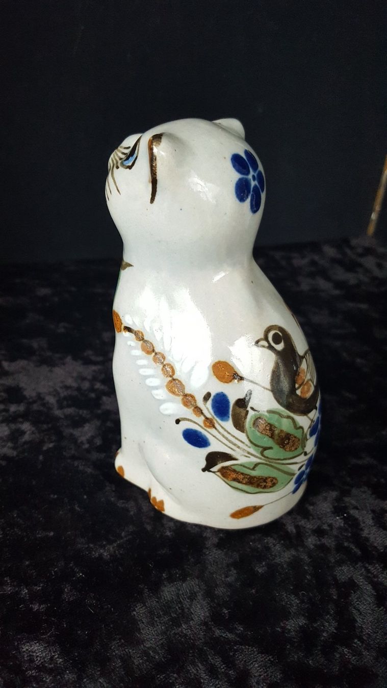 Statuette: Katze aus Steingut handbem. – Usato da Reinach venduto da 3Guggerli 3