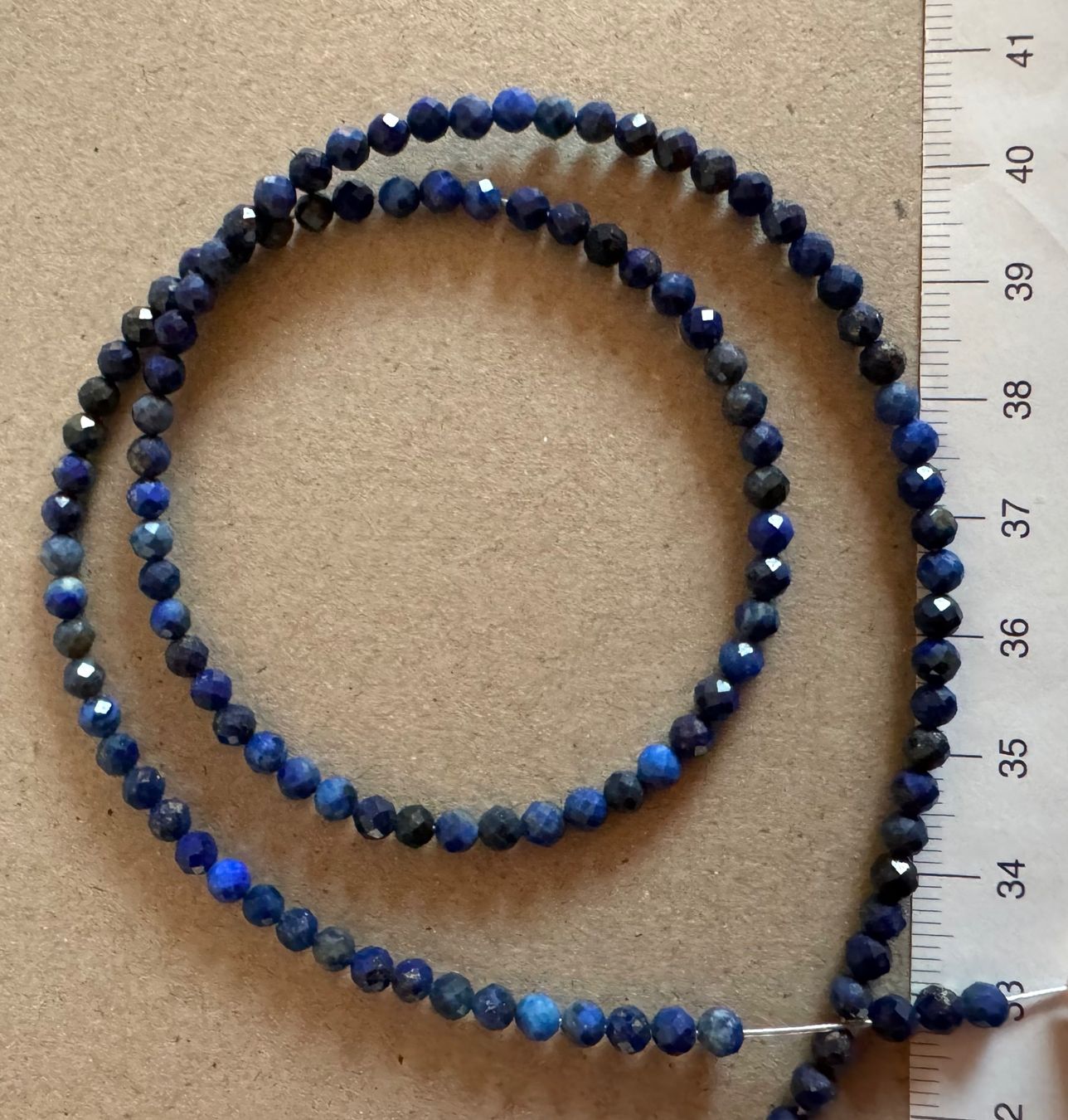 Catenine: Lapis Lazuli  facettiert  Strang    3.5mm      auf Flexdraht – Nuovo e nell'imballaggio originale da Leuggern venduto da gemshow 8