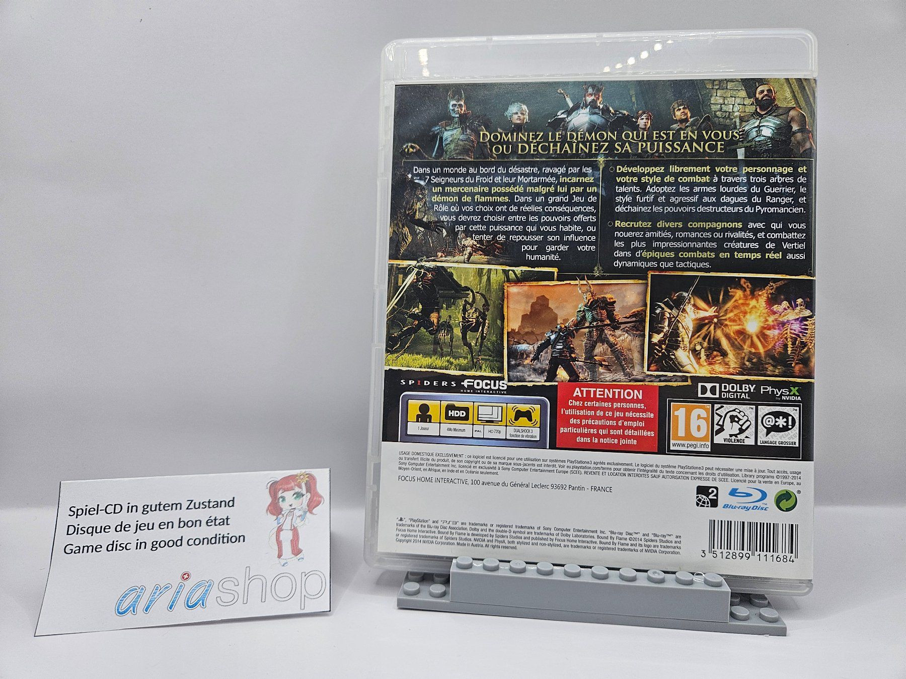Sony Giochi: Bound by Flame PS3 DE / FR / EN CIB – Usato da Hauterive NE venduto da ariashopch 1