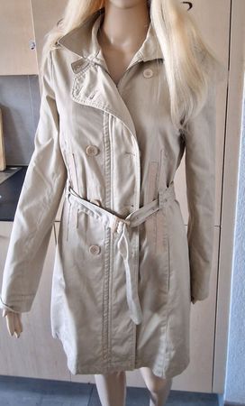 Trench-coat guess beige classique avec ceinture, idéal autom
