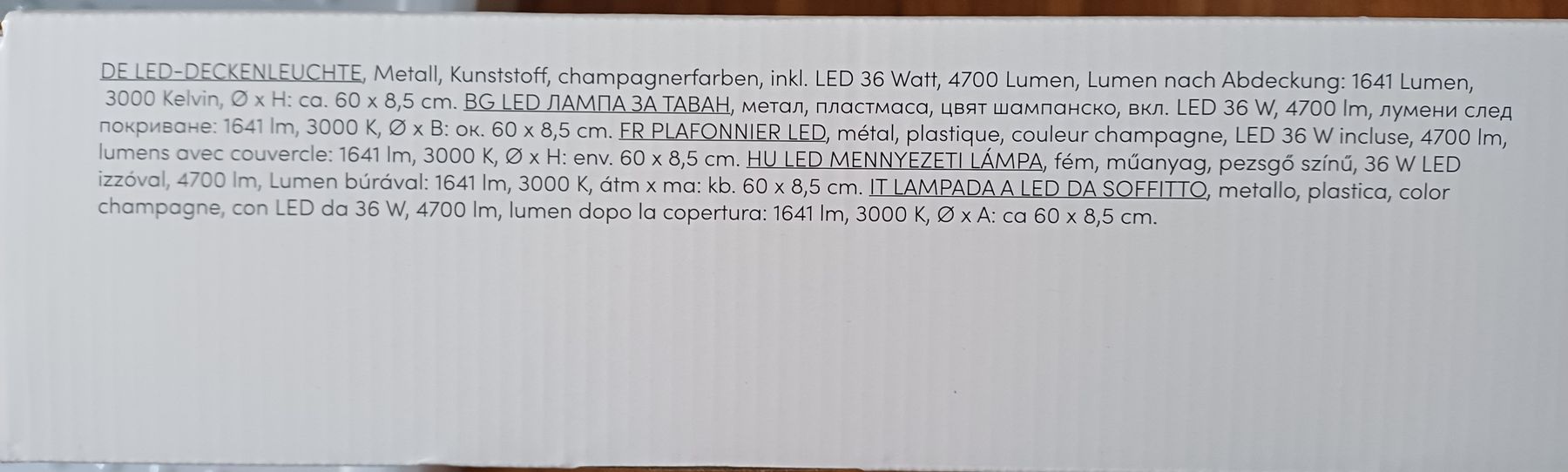 Kronleuchter & Deckenlampen: Dekenlampe  – Neu und originalverpackt aus Wil SG von lili06 5