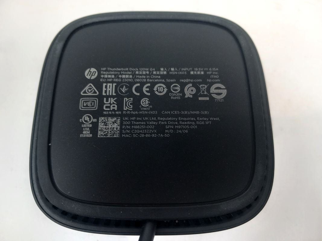 Hewlett Packard Docking station: HP Thunderbolt Dock G4, 120 W – Usato da Hünenberg venduto da Restwert_Zug 2