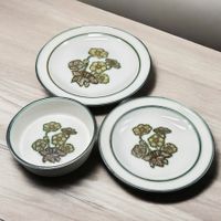 Ensemble de 3 assiettes en porcelaine WEDGWOOD PRIMROSE